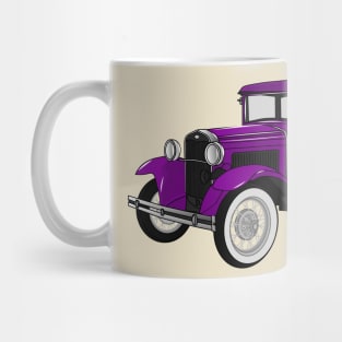 Classic car 1931 cartoon illustration Mug